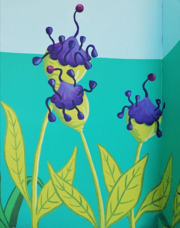 Atelier de fresque participative — La légende du colibri de Pierre Rabhi, Nesmy (3)
